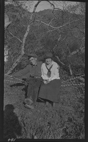 Man and woman, sitting