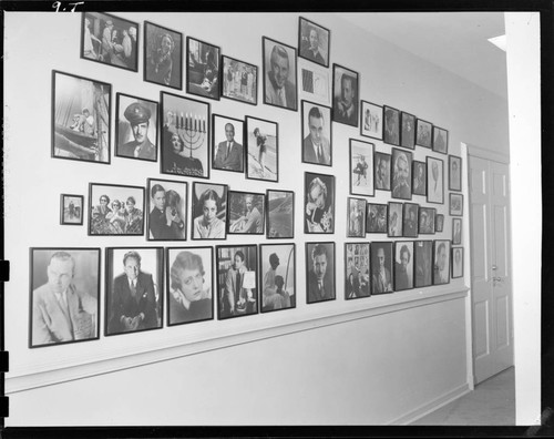 Francis, Kay, residence. Interior hallway with photos