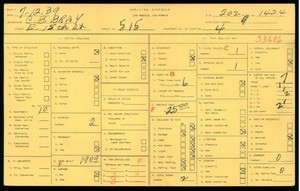 WPA household census for 515 EAST 15TH STREET, Los Angeles