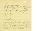 Handwritten descriptive notes for land lease agreement between Dominguez Estate Company and O. Sugasawara, 1937-1938