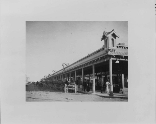 Looking east on Main Street, El Centro in 1910, showing the Holt Block, headquarters of W