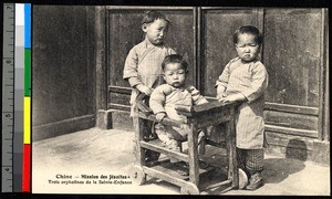 Little children at the mission, China, ca.1920-1940