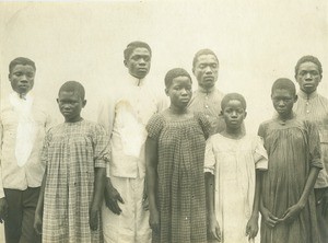 Pupils of the mission school in Ngomo, Gabon