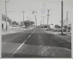 Intersection of Thomsen Street and California Highway 12, Boyes Hot Springs, California, September 3, 1958