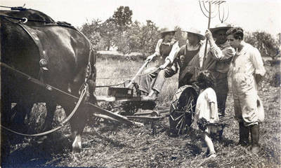 Thanhouser silent film set on farm