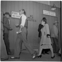 Strikers outside RKO Pictures during the Conference of Studio Unions strike against all Hollywood studios, Los Angeles, October 19, 1945