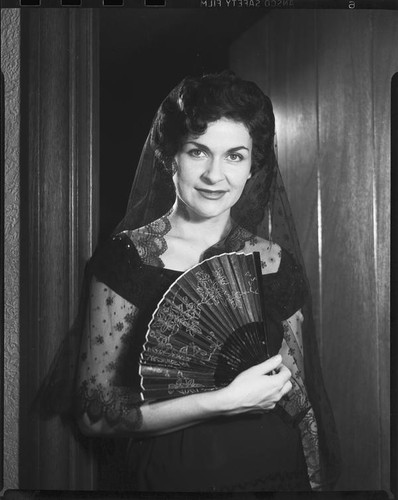 Patricia Brown, cast member in the opera The Marriage of Figaro, Santa Monica, 1958