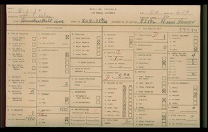 WPA household census for 829 N BUNKER HILL, Los Angeles