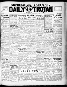 Southern California Daily Trojan, Vol. 21, No. 23, October 17, 1929