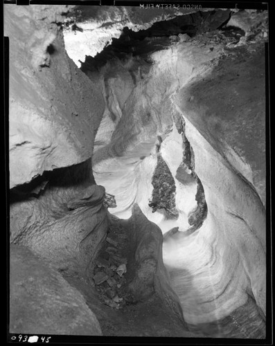 Crystal Cave Interior Formations, Stream channel near bridge