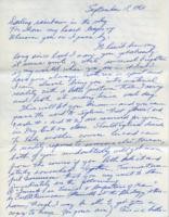 Letter from Carl D. Duncan to Patricia Whiting, September 18, 1964