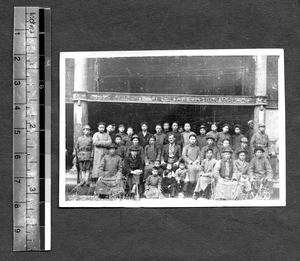 People from village near West China Union University, Chengdu, Sichuan, China, ca.1941