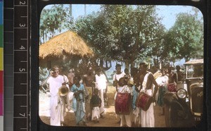 Band greeting the Bishop of Tirunelveli, south India, 1924