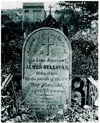 Stockton - Sepulchral Monuments: Grave of James Sullivan , ex-prizefighter who died in jail