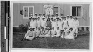 Senior Sodality of the Blessed Virgin, Kalihi, Honolulu, Hawaii, 1933