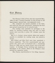 12th Annual Announcement of the Woman's Club of Palo Alto: 1907-1908