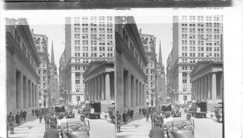 Wall Street and Trinity Church, N.Y. City