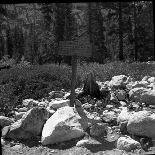 Signs, Trail sign, John Muir Trail