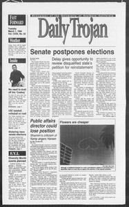 Daily Trojan, Vol. 122, No. 32, March 01, 1994