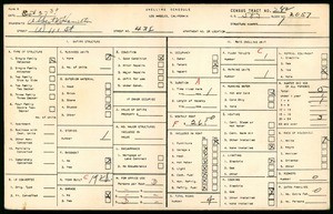 WPA household census for 436 WEST 111TH STREET, Los Angeles County