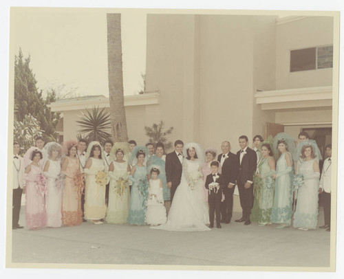 Wedding photo of Carmen and Larry Muro, Los Nietos, California