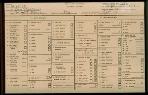 WPA household census for 806 W 40TH PL, Los Angeles County