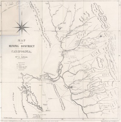 Map of the Mining District of California (facsimile)