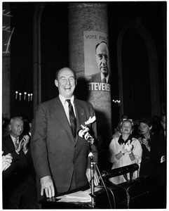 Adlai Stevenson in Los Angeles, 1956