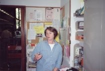 Library staff, Beverlee Burke, circa 2001