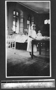 Nurse in ward, Shanghai, China, ca.1925