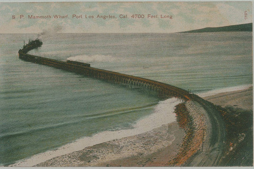 Mammoth Wharf, also known as the Long Wharf built by the Southern Pacific Railroad Company in 1893