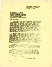 1943 Letter from PHK to Woodruff Emlen (National Japanese American Student Relocation Council)