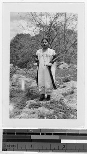 Portrait of a Maya girl of Carrillo Puerto, Quintana Roo, Mexico, ca. 1947