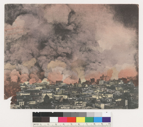 The city burning, San Francisco, Cal., April 18-20, 1906