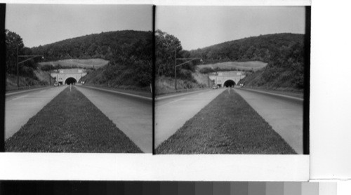 The Pennsylvania Turnpike approaching Rays Hill Tunnel. (Information copied from negative envelope)