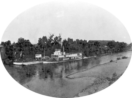 Steamboat and Barge