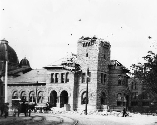 1906 Earthquake damaged San Jose Post Office