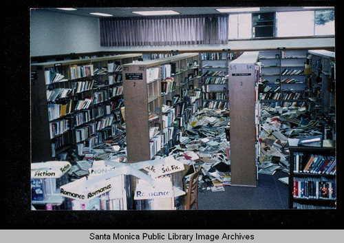 Northridge earthquake, Santa Monica Public Library, Fairview Branch, January 17, 1994