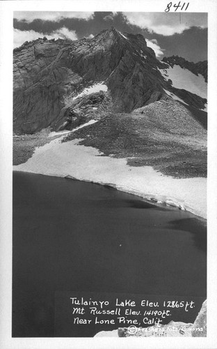 Tulainyo Lake Mt. Russell near Lone Pine, Calif