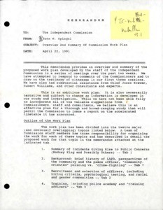 9.1. IC on LAPD / general counsel - work plans, 1991 Apr. 18-22