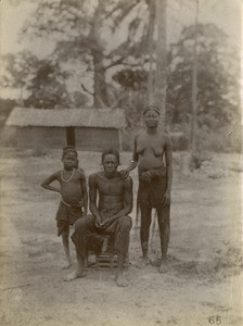 African family, in Gabon