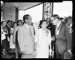 Philippine president arrival, 1958