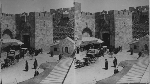 The Jaffa Gate, from the Outside, Jerusalem, Palestine