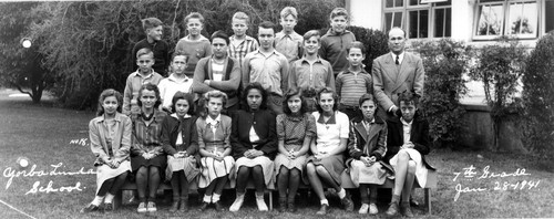 7th grade, Yorba Linda Grammar School, Jan. 1941