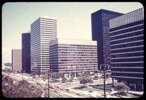 Century City skyscrapers, Los Angeles, Calif., ca. 1973