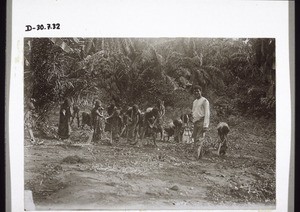 Obemyemi school-children working in the school yard