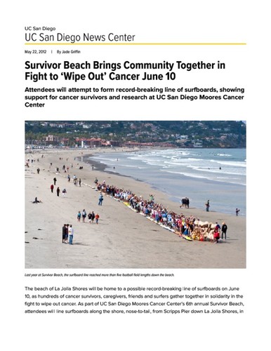 Survivor Beach Brings Community Together in Fight to ‘Wipe Out’ Cancer June 10