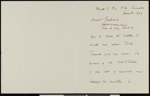 Henry D. Sedgwick, letter, 1927-06-12, to Hamlin Garland