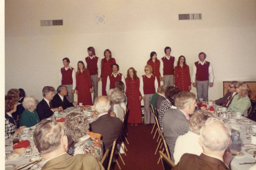 The Seaver College Chorus perfoming at the Luncheon