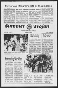 Summer Trojan, Vol. 74, No. 13, July 28, 1978